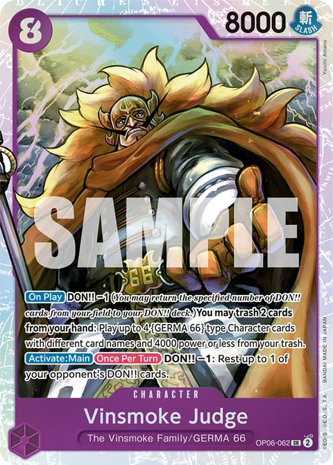 Vinsmoke Judge - One Piece Card Game card