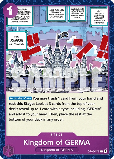 Kingdom of GERMA - One Piece Card Game card
