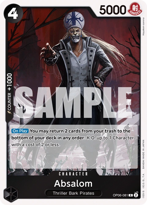 Absalom - One Piece Card Game card