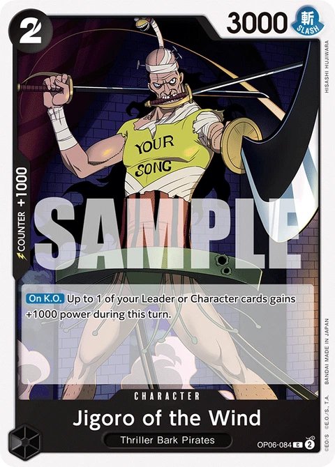 Jigoro of the Wind - One Piece Card Game card