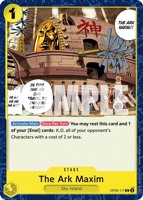 The Ark Maxim - One Piece Card Game card