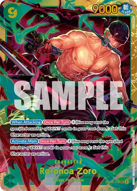Roronoa Zoro - One Piece Card Game card