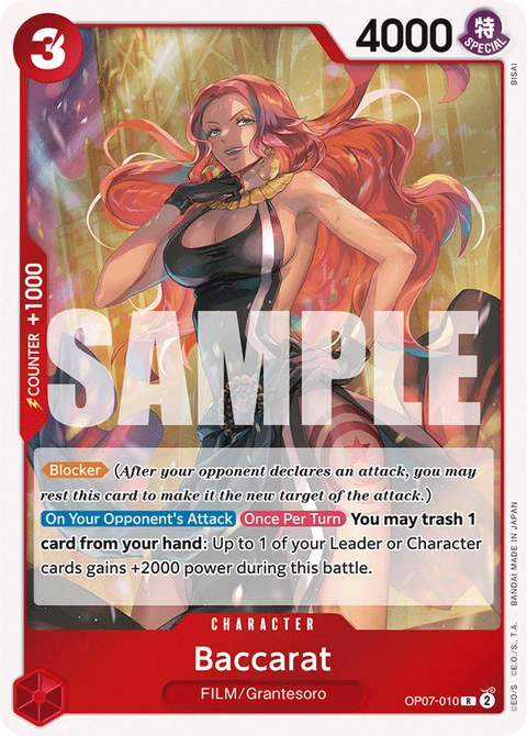 Baccarat - One Piece Card Game card