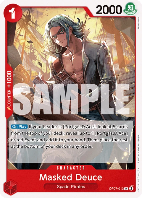 Masked Deuce - One Piece Card Game card