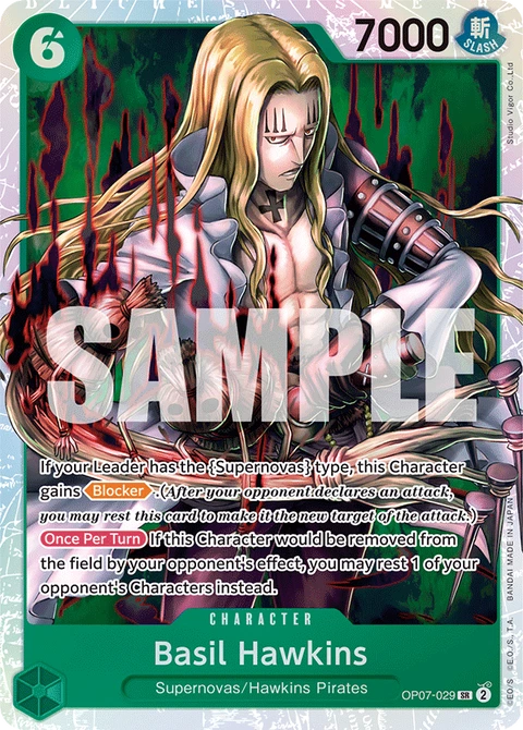 Basil Hawkins - One Piece Card Game card
