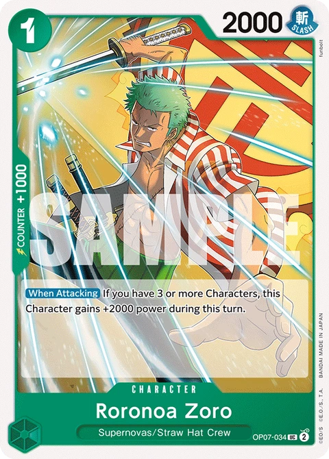 Roronoa Zoro - One Piece Card Game card