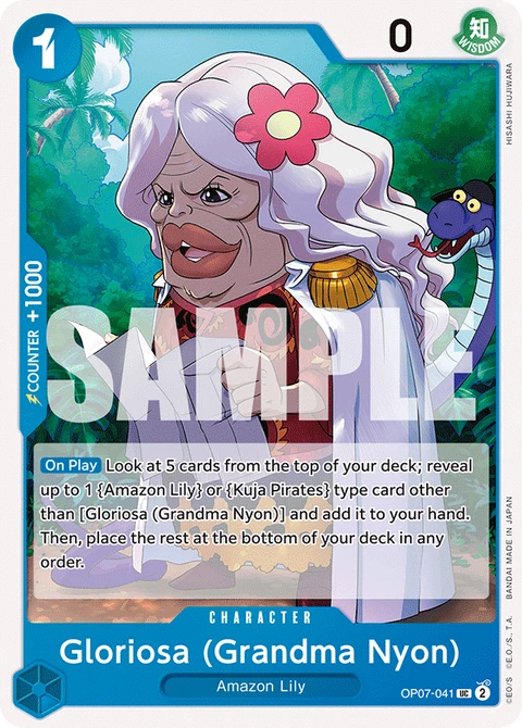 Gloriosa (Grandma Nyon) - One Piece Card Game card