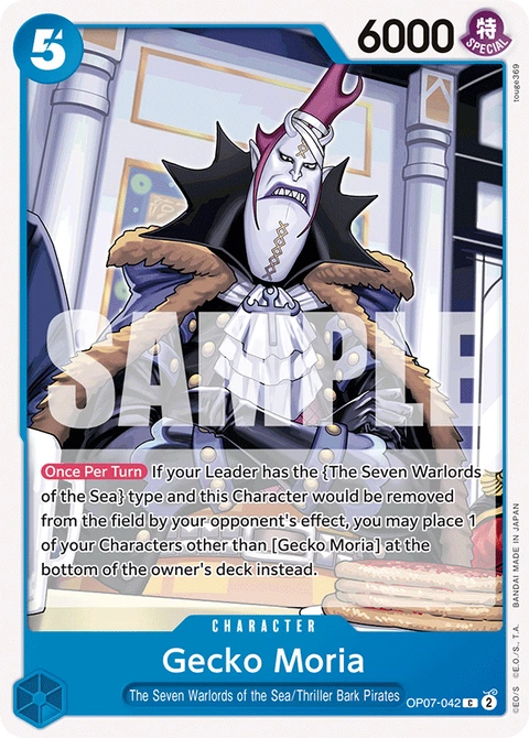 Gecko Moria - One Piece Card Game card
