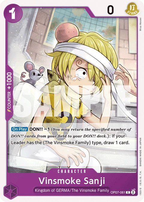 Vinsmoke Sanji - One Piece Card Game card