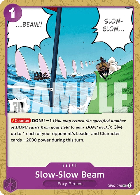 Slow-Slow Beam - One Piece Card Game card