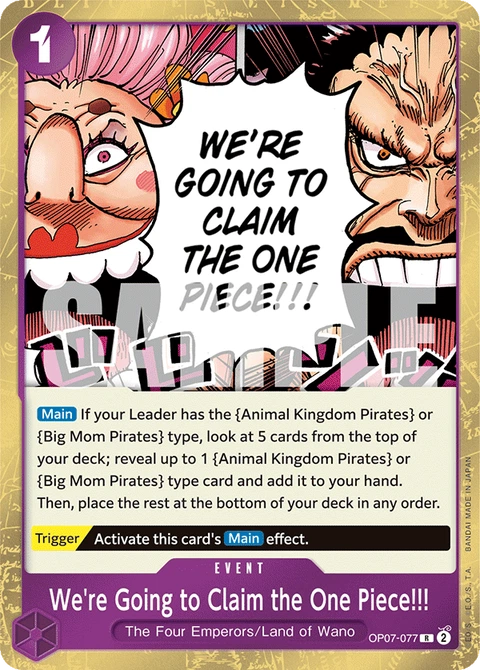 We're Going to Claim the One Piece!!! - One Piece Card Game card