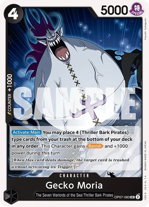 Gecko Moria - One Piece Card Game card