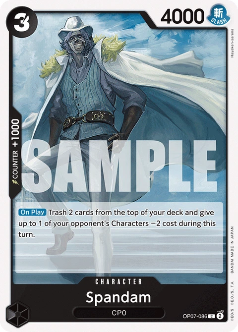 Spandam - One Piece Card Game card