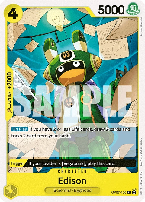 Edison - One Piece Card Game card