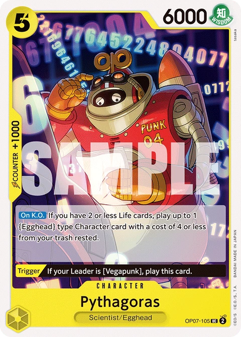 Pythagoras - One Piece Card Game card