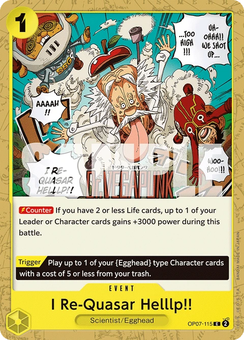 I Re-Quasar Helllp!! - One Piece Card Game card