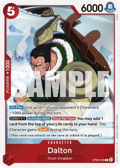 Dalton - One Piece Card Game card