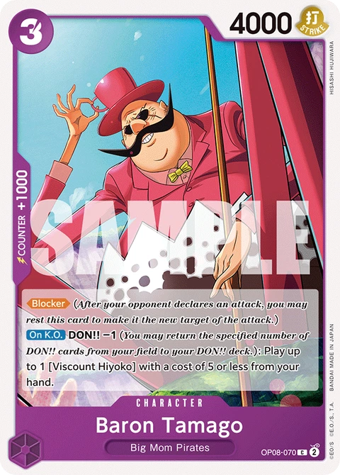 Baron Tamago - One Piece Card Game card