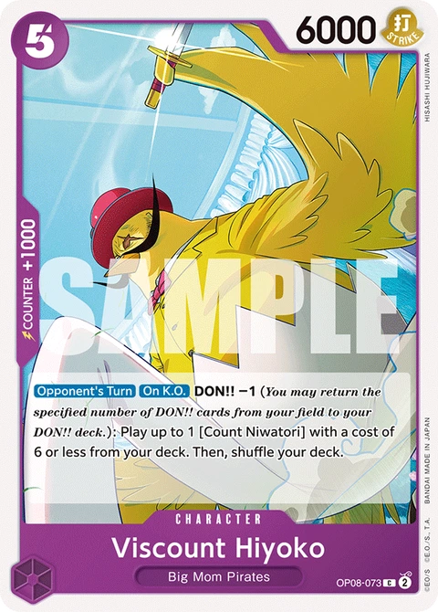 Viscount Hiyoko - One Piece Card Game card