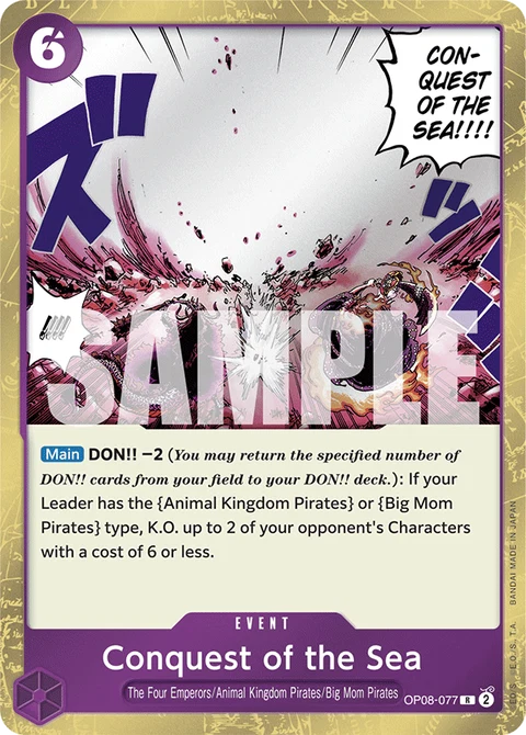 Conquest of the Sea - One Piece Card Game card