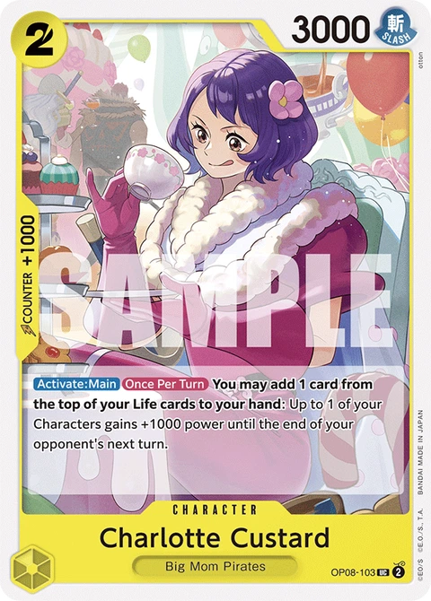 Charlotte Custard - One Piece Card Game card