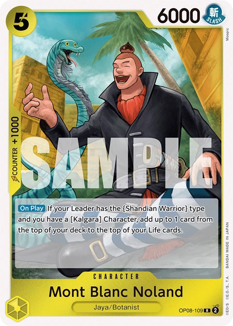 Mont Blanc Noland - One Piece Card Game card
