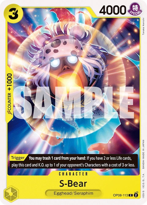 S-Bear - One Piece Card Game card
