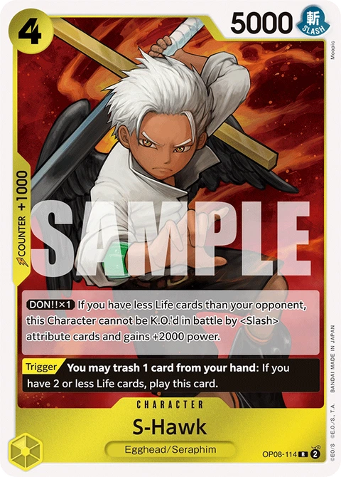 S-Hawk - One Piece Card Game card