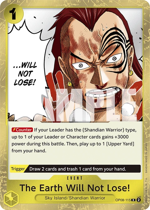 The Earth Will Not Lose! - One Piece Card Game card