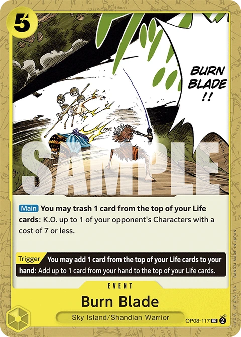 Burn Blade - One Piece Card Game card