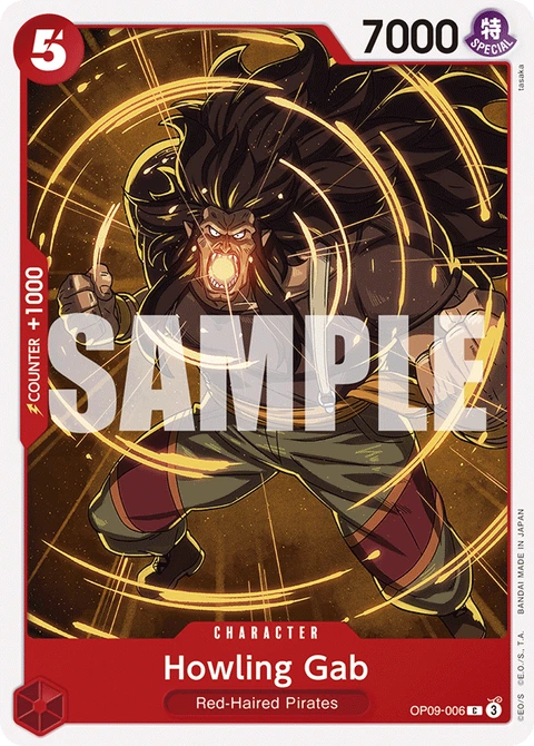 Howling Gab - One Piece Card Game card