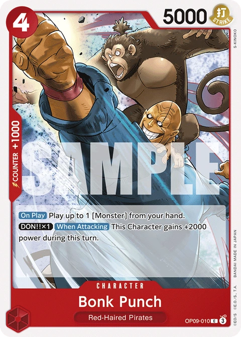 Bonk Punch - One Piece Card Game card