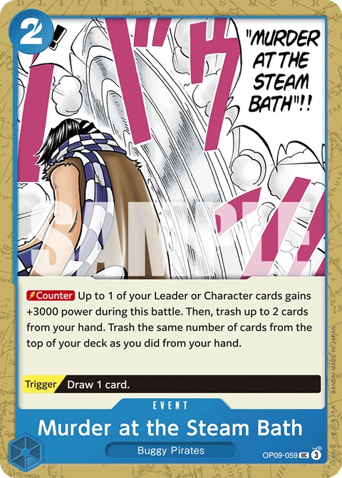 Murder at the Steam Bath - One Piece Card Game card