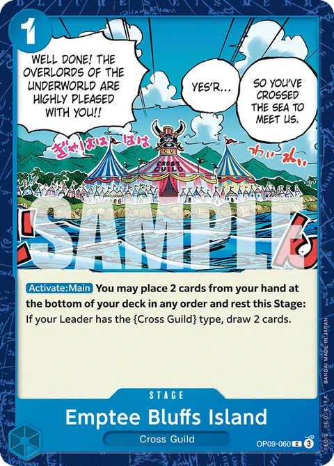 Emptee Bluffs Island - One Piece Card Game card