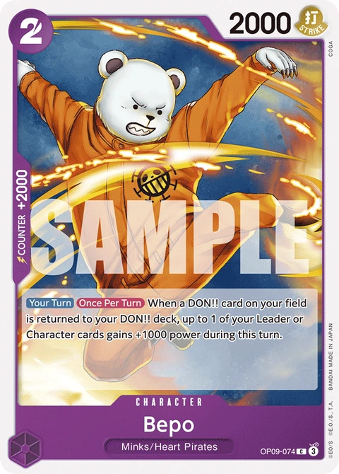 Bepo - One Piece Card Game card