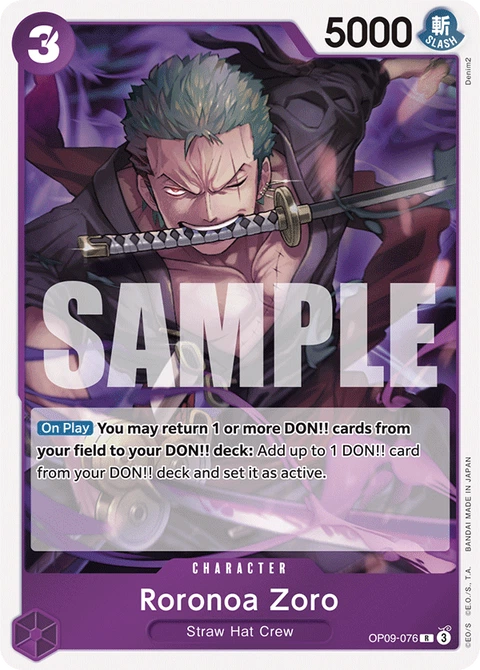 Roronoa Zoro - One Piece Card Game card