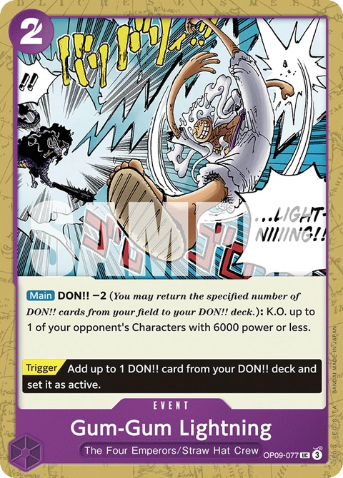 Gum-Gum Lightning - One Piece Card Game card