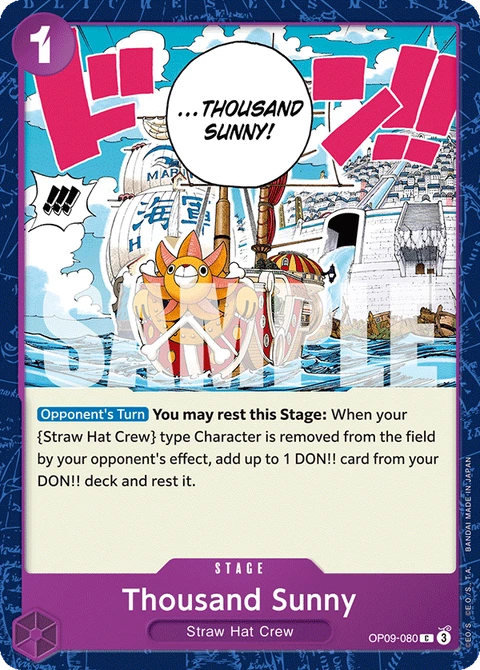 Thousand Sunny - One Piece Card Game card