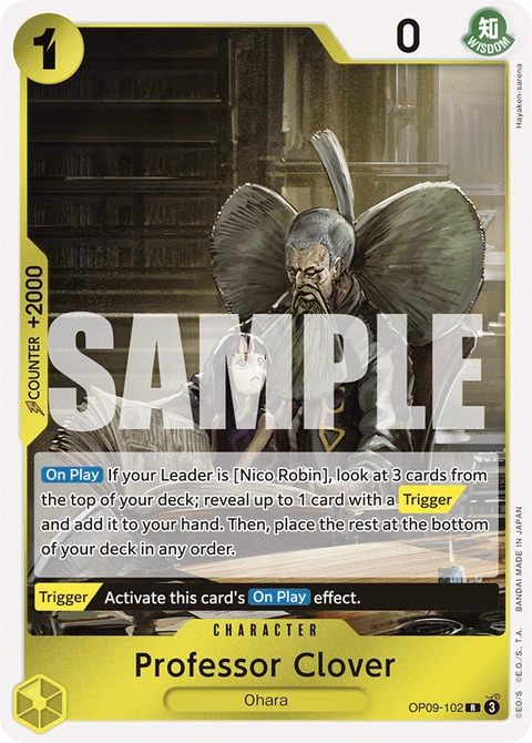 Professor Clover - One Piece Card Game card