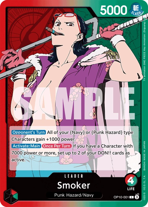 Smoker, One Piece Card Game Leader