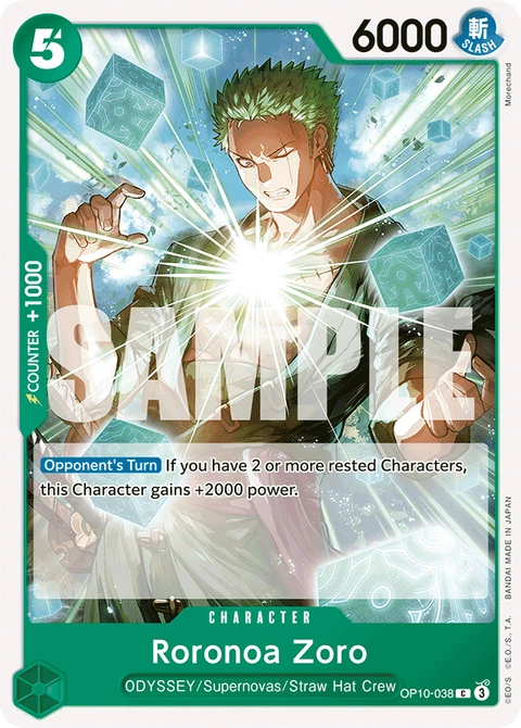 Roronoa Zoro - One Piece Card Game card