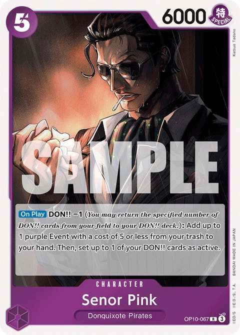 Senor Pink, One Piece Card Game Leader