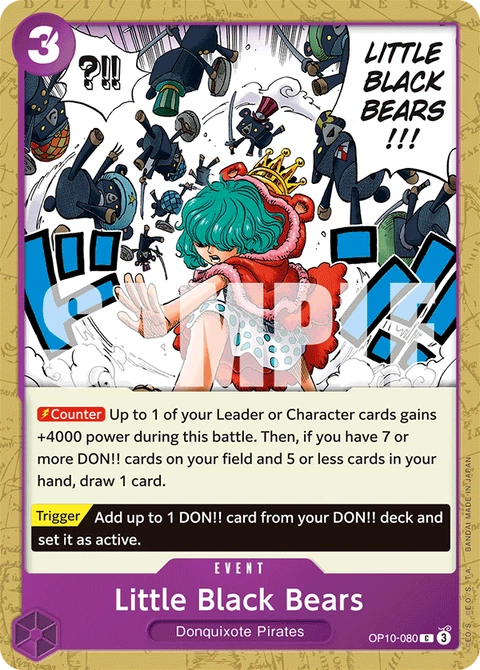 Little Black Bears - One Piece Card Game card