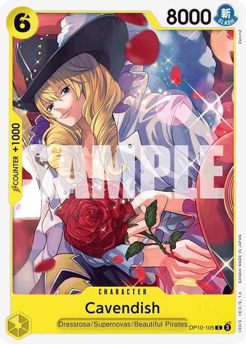 Cavendish - One Piece Card Game card