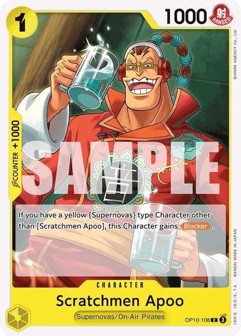 Scratchmen Apoo - One Piece Card Game card