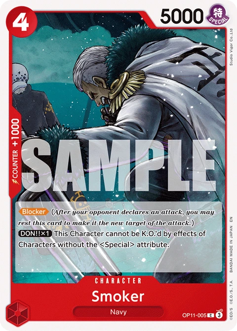 Smoker - One Piece Card Game card