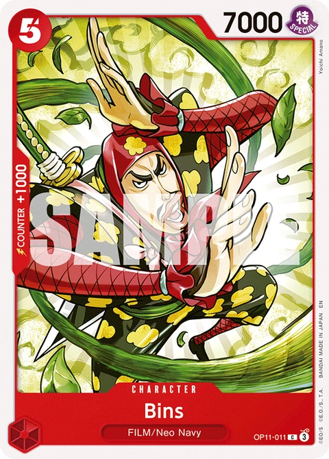 Bins - One Piece Card Game card