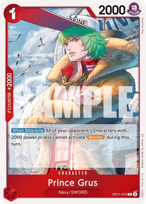 Prince Grus - One Piece Card Game card