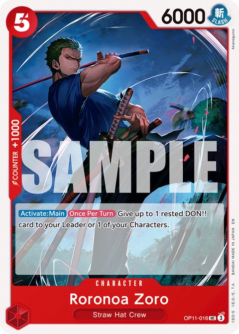Roronoa Zoro - One Piece Card Game card