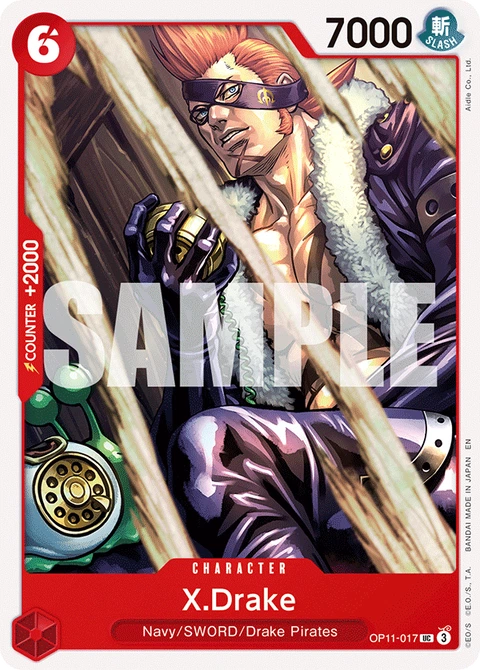 X.Drake - One Piece Card Game card